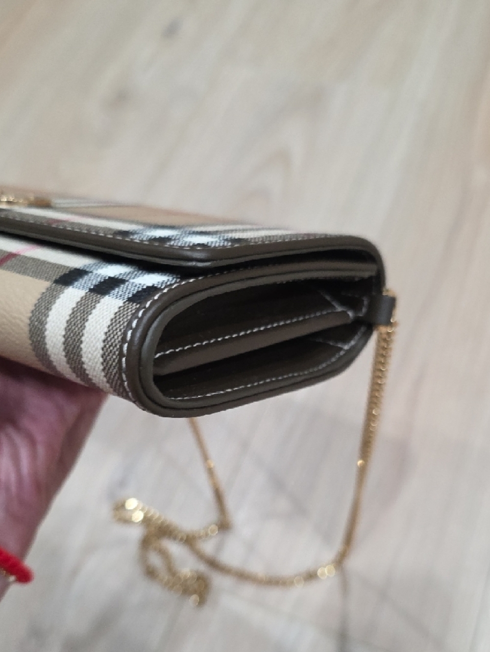 Burberry Hannah Wallet Chain Crossbody with Gold Hardware - Picture 11 of 11